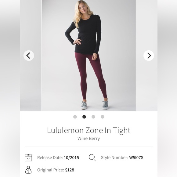 Lululemon Zone In Tight - Picture 6 of 8